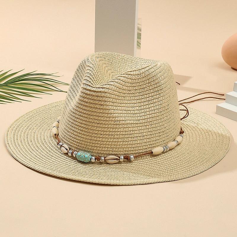 Elegant Tassel Straw Bucket Hat - Foldable Beach Sun Hat