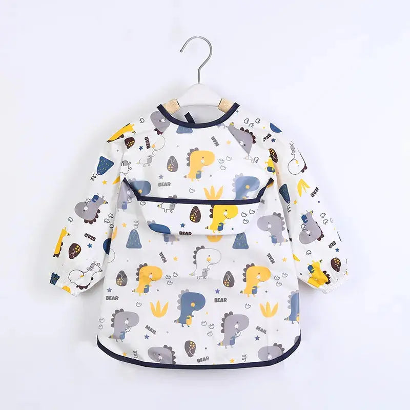 Baby Kids Long Sleeve Scarf Waterproof Apron