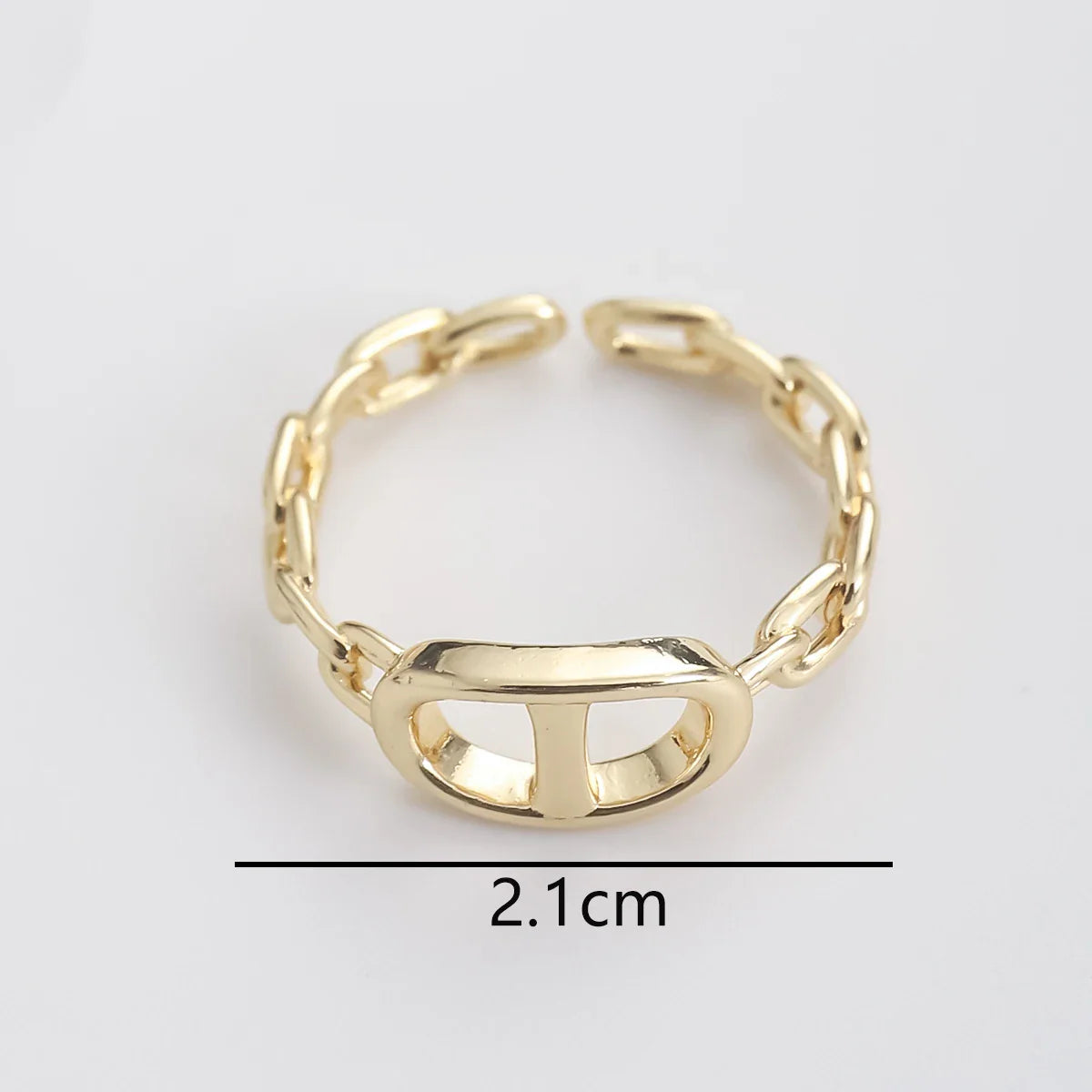Fashionable Starry Full Drill Chain Pendant Ring for Women Versatile Luxury Design Ring Finger Accessory Copper Material