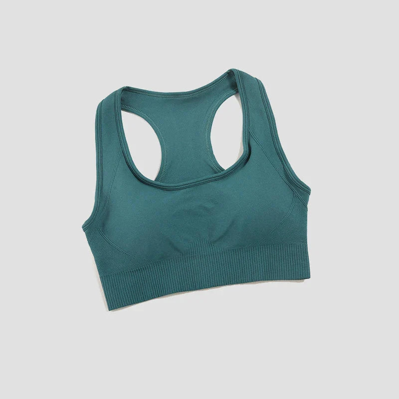 Women's Seamless Padded Sports Bra Tank Top for Active Workout