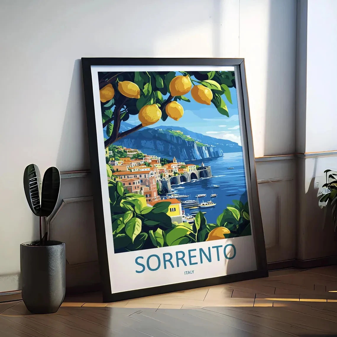 Sorrento Lemon Tree Lemon Fruit Wall Art Prints Canvas Painting Poster Picture For Living Bed Room Home Decor