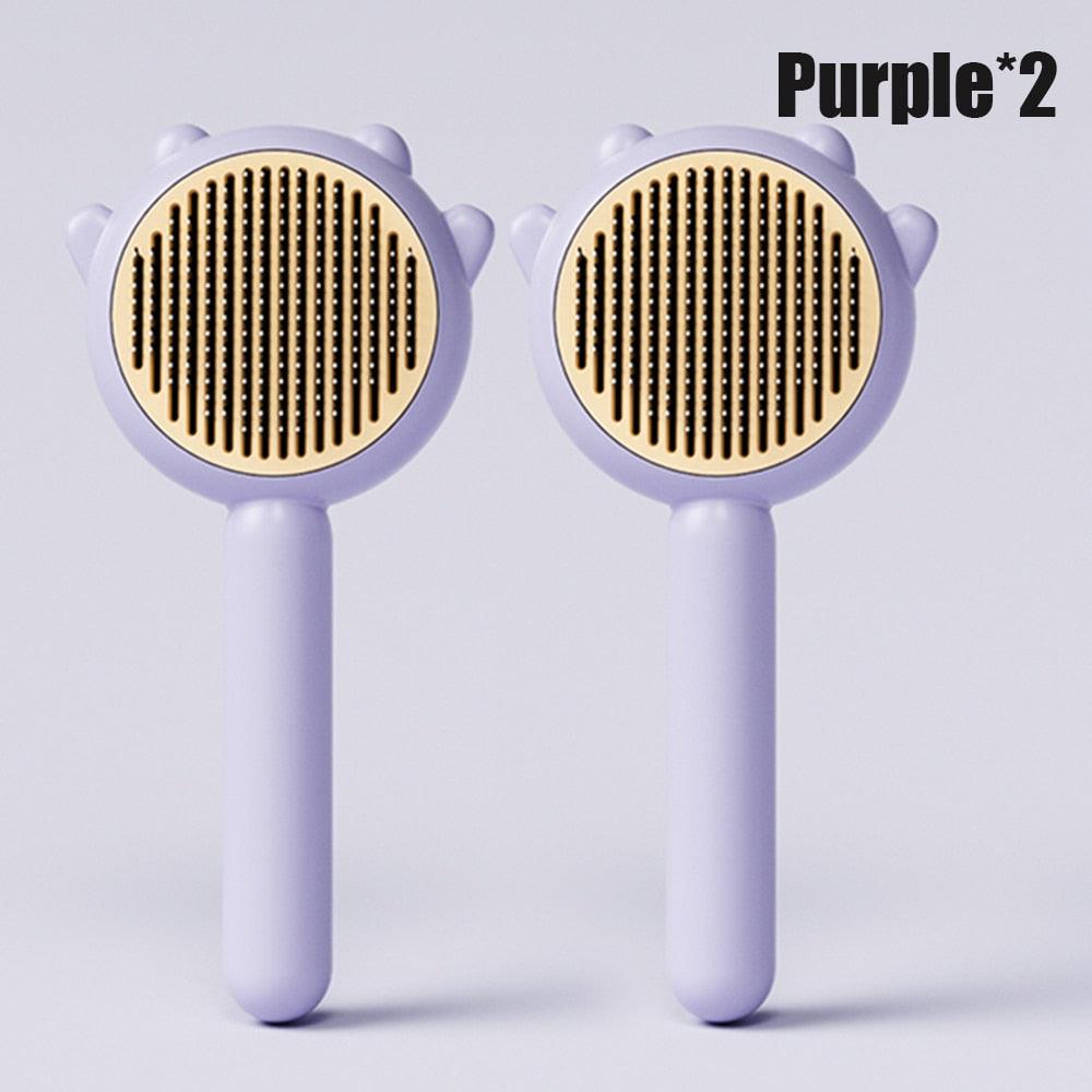 Self-Cleaning Pet Grooming Brush for Dogs and Cats - 140° Comb