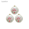 3pcs 8cm Christmas Balls Original Gifts Christmas Decoration 2024 Christmas Tree Decorations Gift Decoration Pendants Baubles