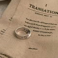 Fashionable Irregular Twist Lucky Number Ring Women's Personalized Party Jewelry