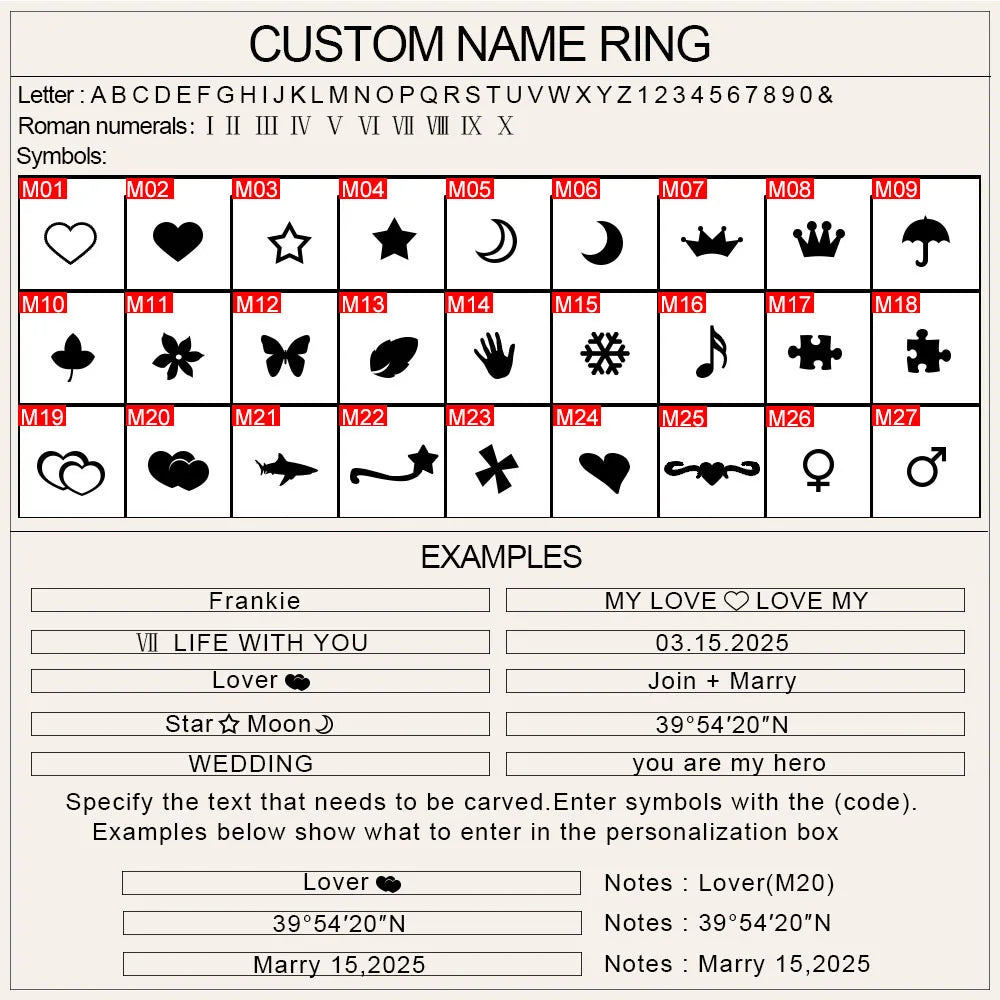 COOLTIME Personalized Custom Ring For Women Men Stainless Steel Gold Color Engrave Name Rings For Lover Jewelry Family Gifts