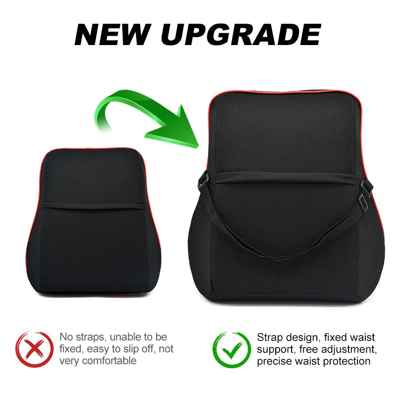 Memory Foam Car Neck and Back Pillow, Headrest and Lumbar Support Cushion Set
