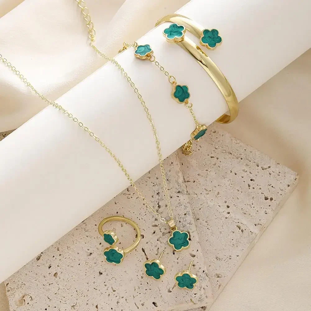 Plum Blossom Plant Five Leaf Flower Five Piece Set