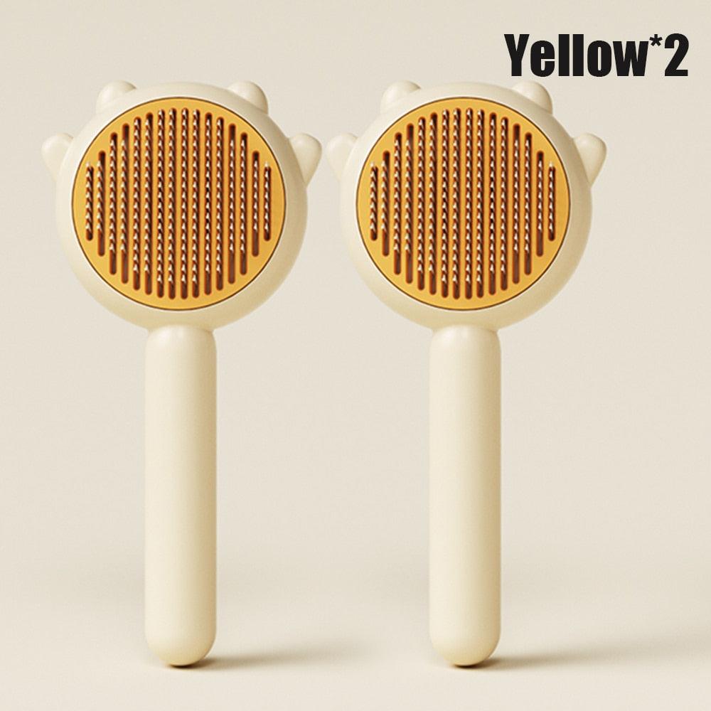 Self-Cleaning Pet Grooming Brush for Dogs and Cats - 140° Comb