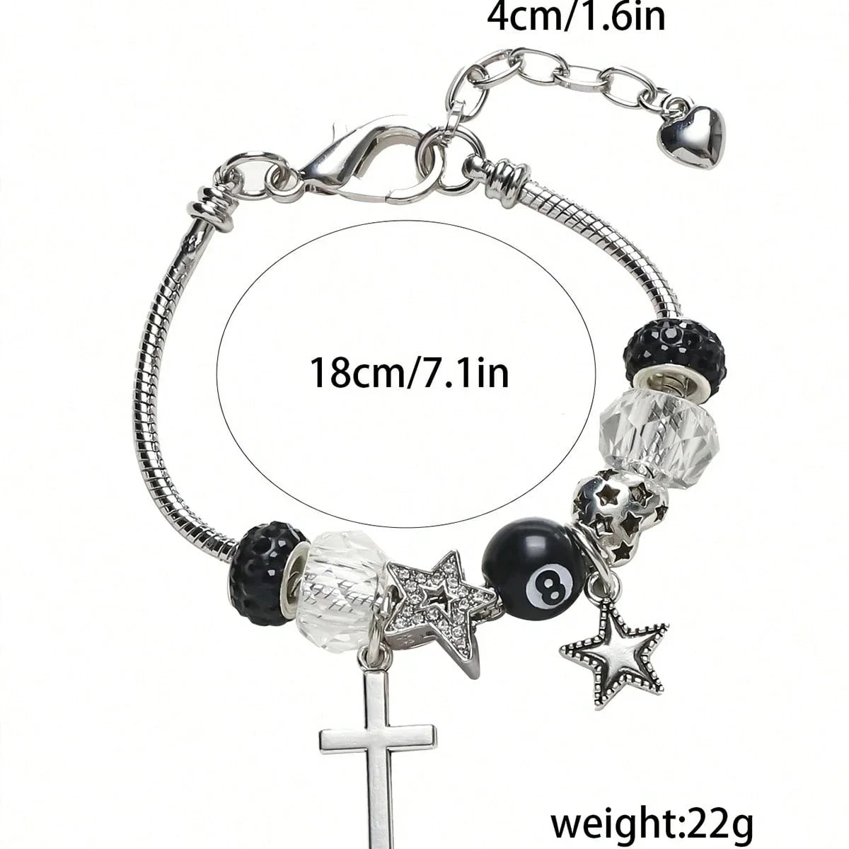 DIY Handmade Hippie Design  Chain  Bracelet Women Metal Star Charms Unisex Adjustable Bracelet