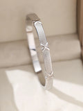 1pieces/set women's wedding jewelry party holiday Valentine's Day gift stainless steel bracelet plated with 18K gold bracelet