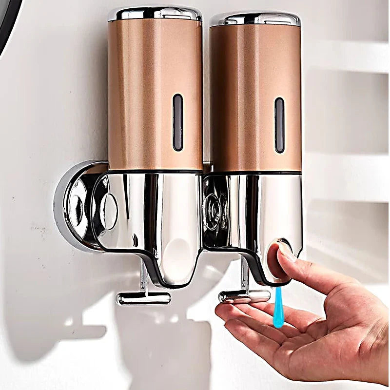 Wall Mounted Shampoo and Soap Dispenser, 1 2 3-Tube Shower Dispenser 500-1500ml