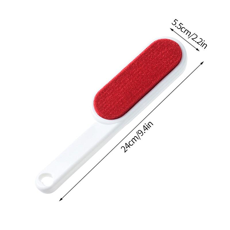Reusable Pet Hair Remover Brush with Self-Cleaning Base for Clothes