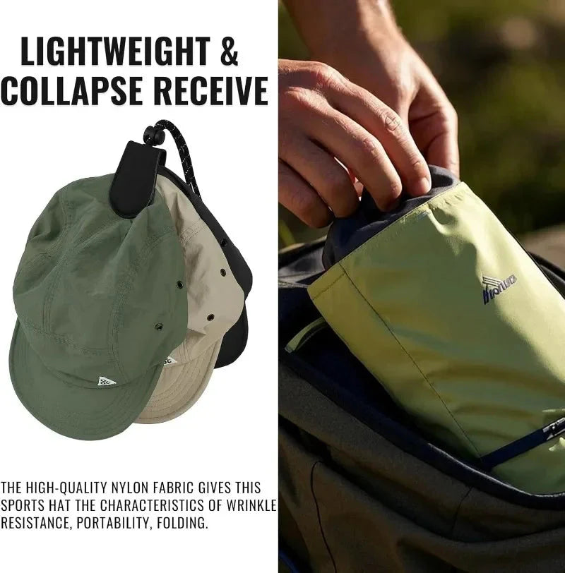 Summer Trucker Cap – 5-Panel Baseball Hat with Short Brim