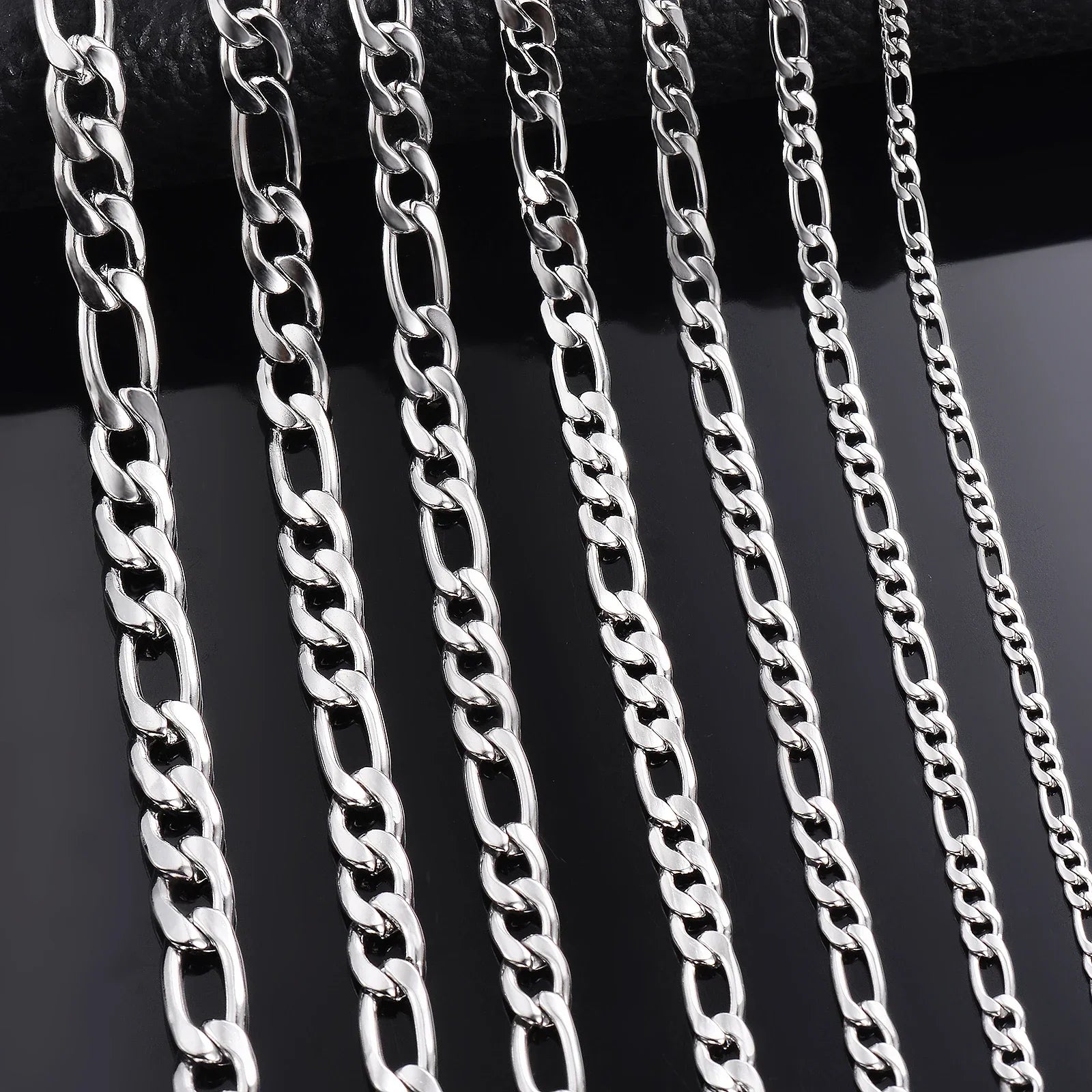 Wholesale 40-75cm 925 Sterling Silver Necklace 2/4/6/8/10/12mm Figaro Chain Lobster Buckle Necklaces Men Woman Fashion Jewelry