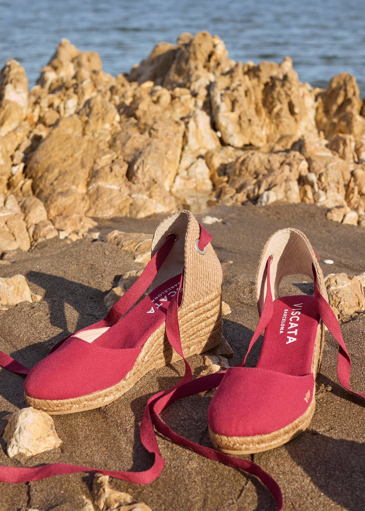 Sagaro Canvas Espadrille Wedges
