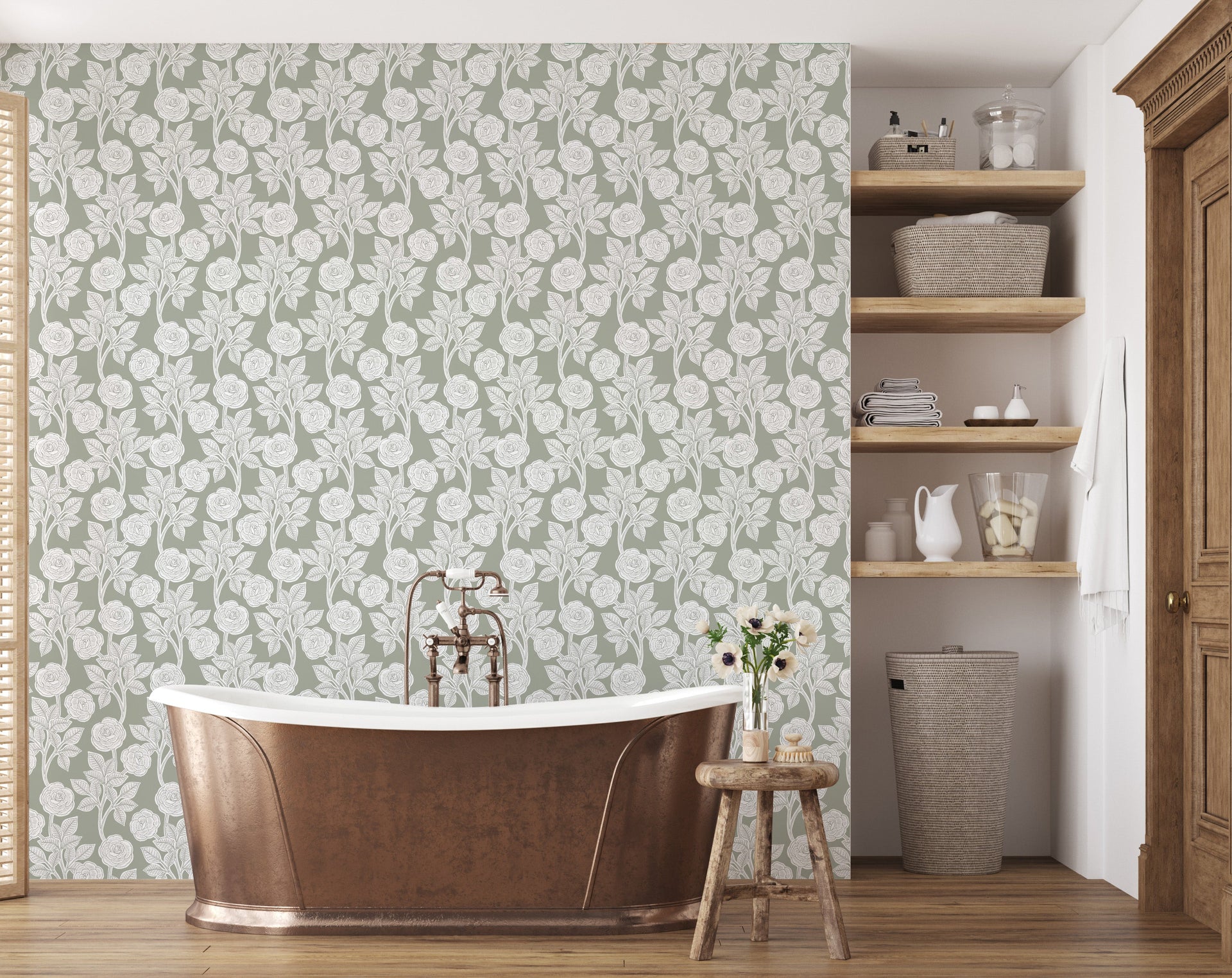 Mulberry Peel and Stick Removable Wallpaper by Gooseberry Moon