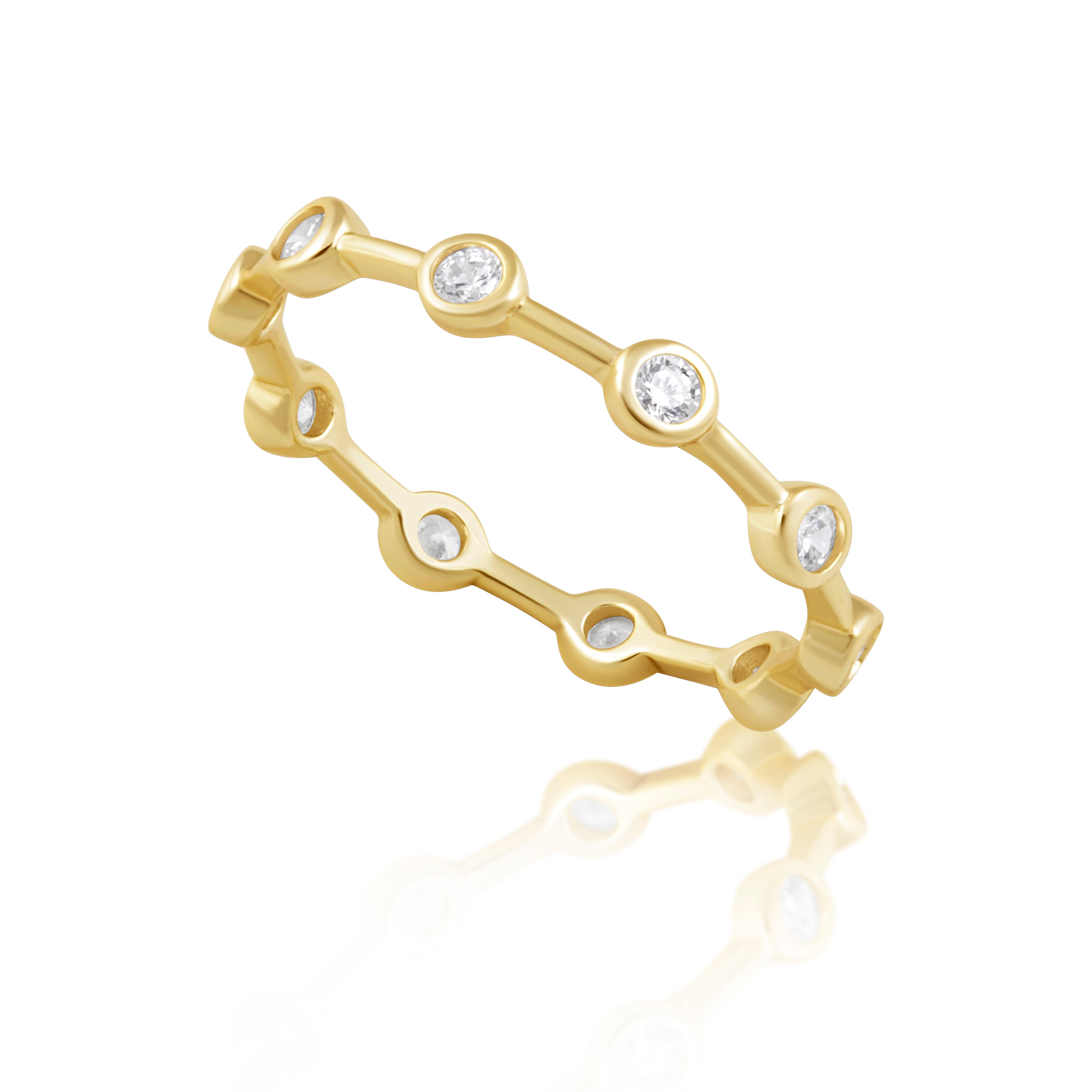 Reese CZ Bezel Ring
