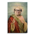 Saint Danny DeVito themed greeting card with high-contrast graphic art.