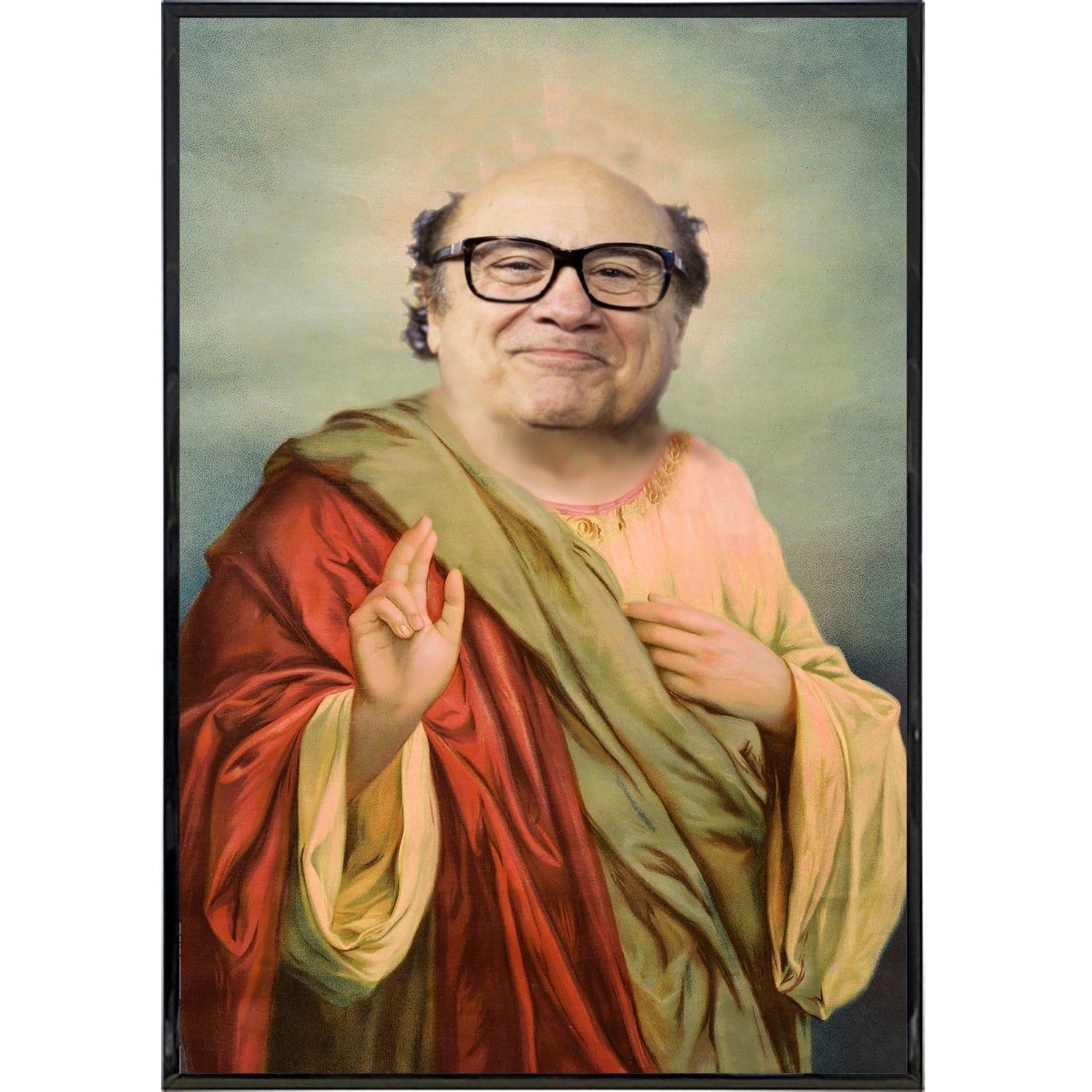 Saint Danny artistic poster print on heavyweight luster paper, 11 by 17 inches