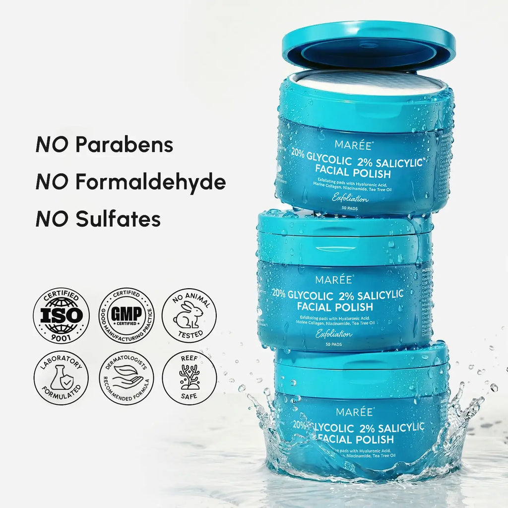 Glycolic and Salicylic Acid Exfoliating Facial Pads 50 Count - Image 10