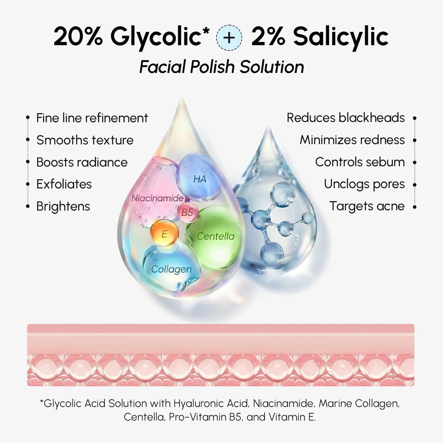 Glycolic and Salicylic Acid Exfoliating Facial Pads 50 Count - Image 8