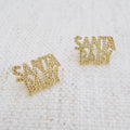 Santa Baby Crystal Stud Earrings – Holiday Statement Jewelry