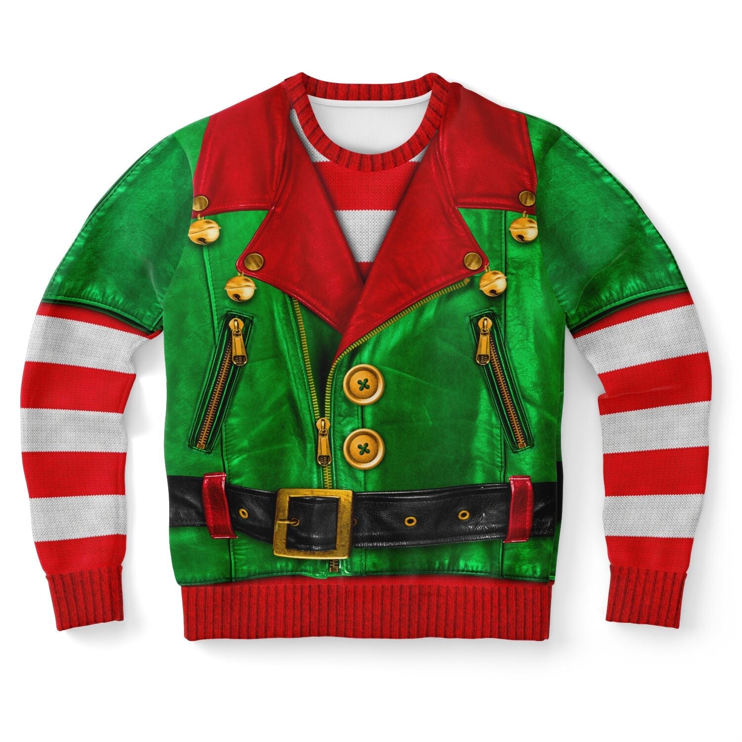 Santa's Little Biker Help Christmas Sweatshirt