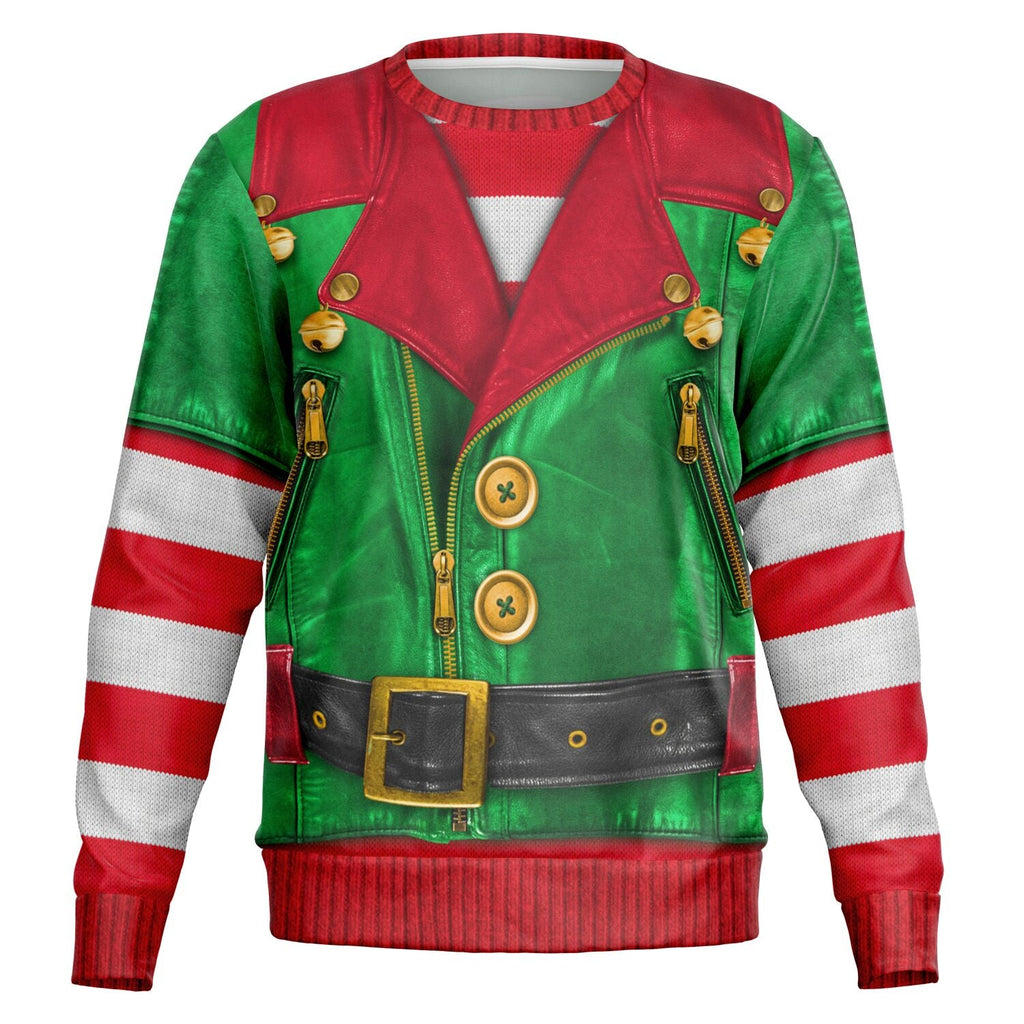 Santa's Little Biker Help Christmas Sweatshirt