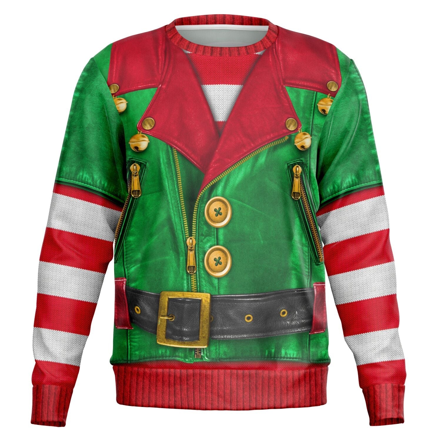 Santa's Little Biker Help Christmas Sweatshirt