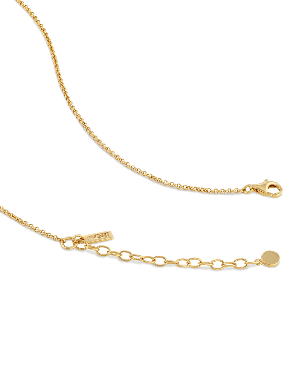Sapphire Style Pendant Necklace in 14k Gold Finish