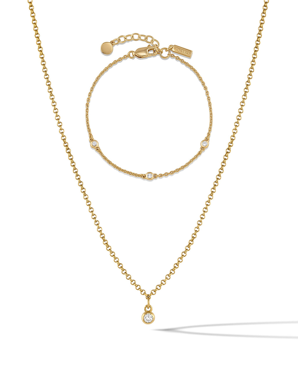 Sapphire Trio Set in Gold featuring a matching outfit design by Vincero Collective