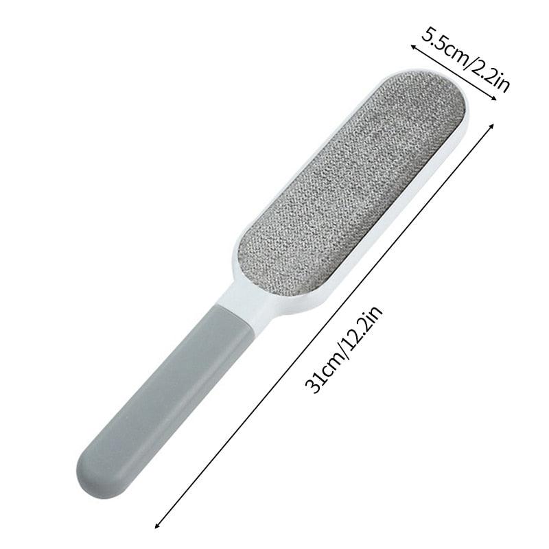 Reusable Pet Hair Remover Brush with Self-Cleaning Base for Clothes