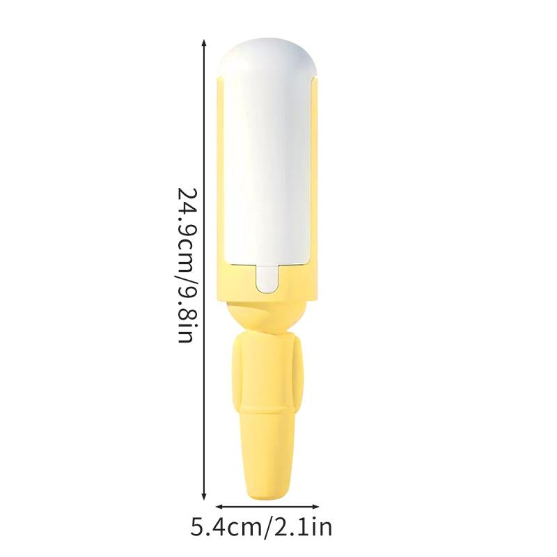 Reusable Pet Hair Remover Brush with Self-Cleaning Base for Clothes