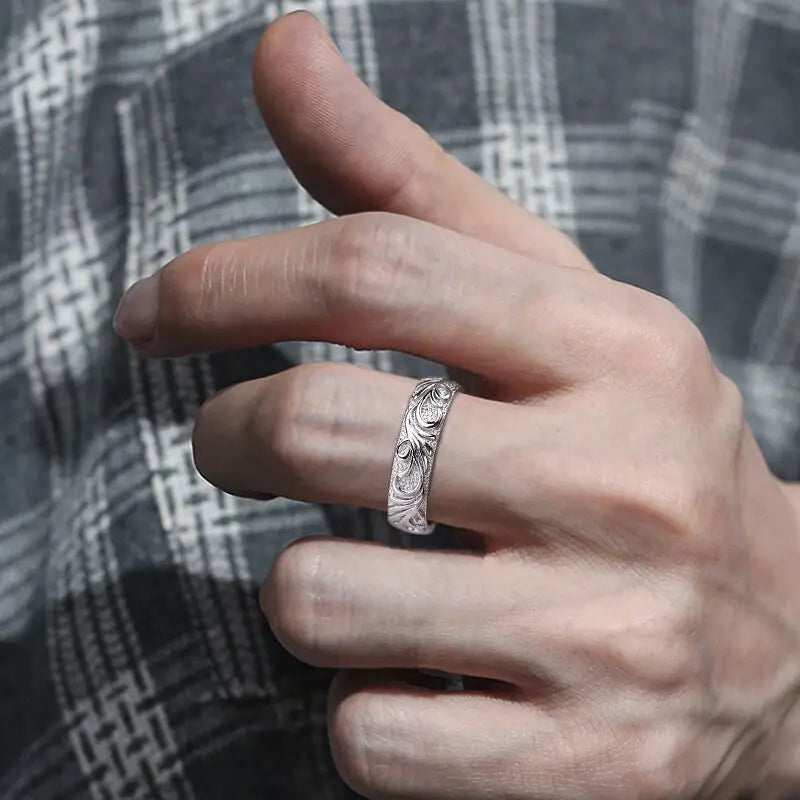 New in 925 Sterling Silver Decorative Pattern Rings For Women Luxury Jewelry Accessories Wholesale