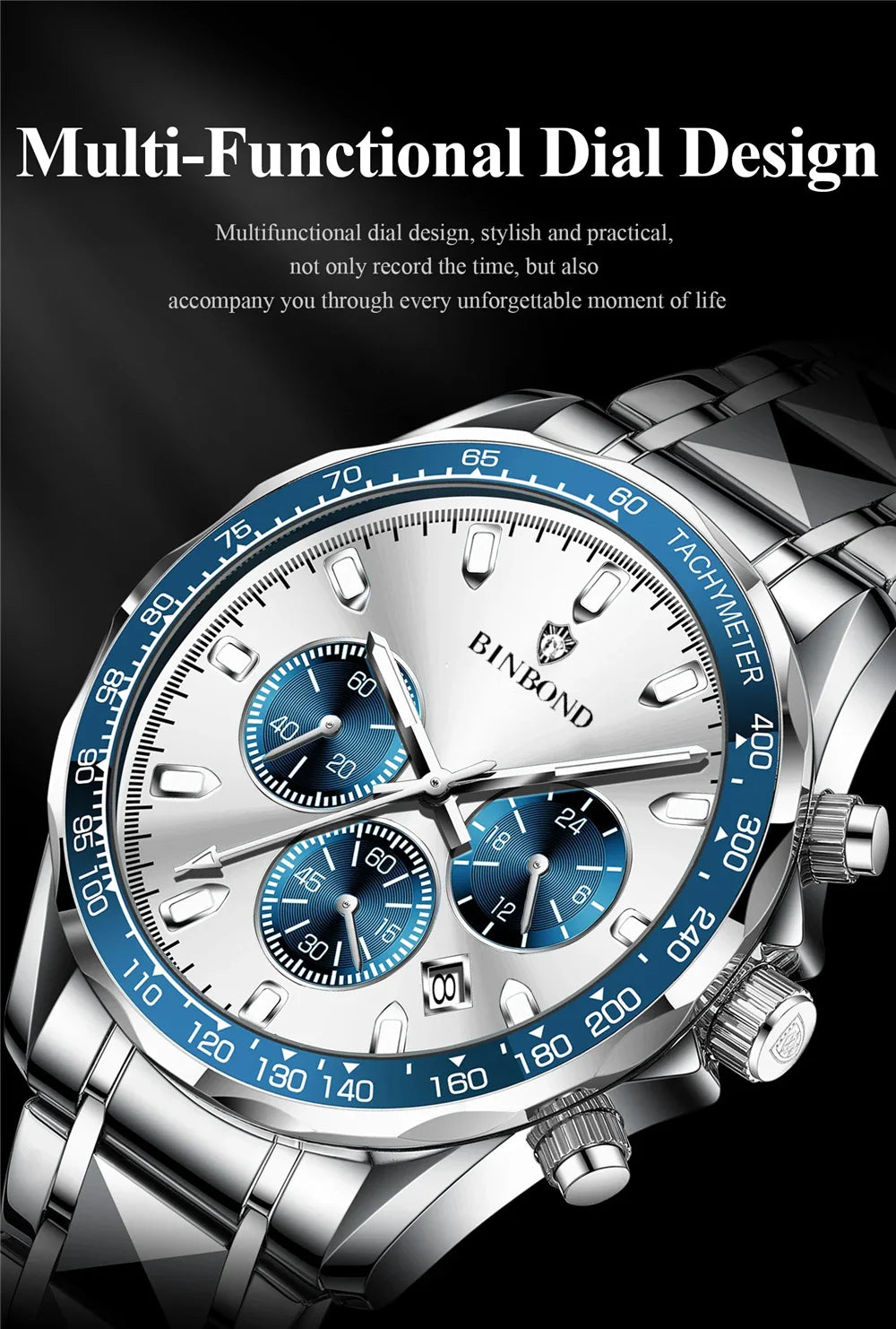 Sports New Men Chornograph Watch For Man Luxury Brand Fashion Quartz Wristwatches Gifts Mens Watches Automatic Digital Clock