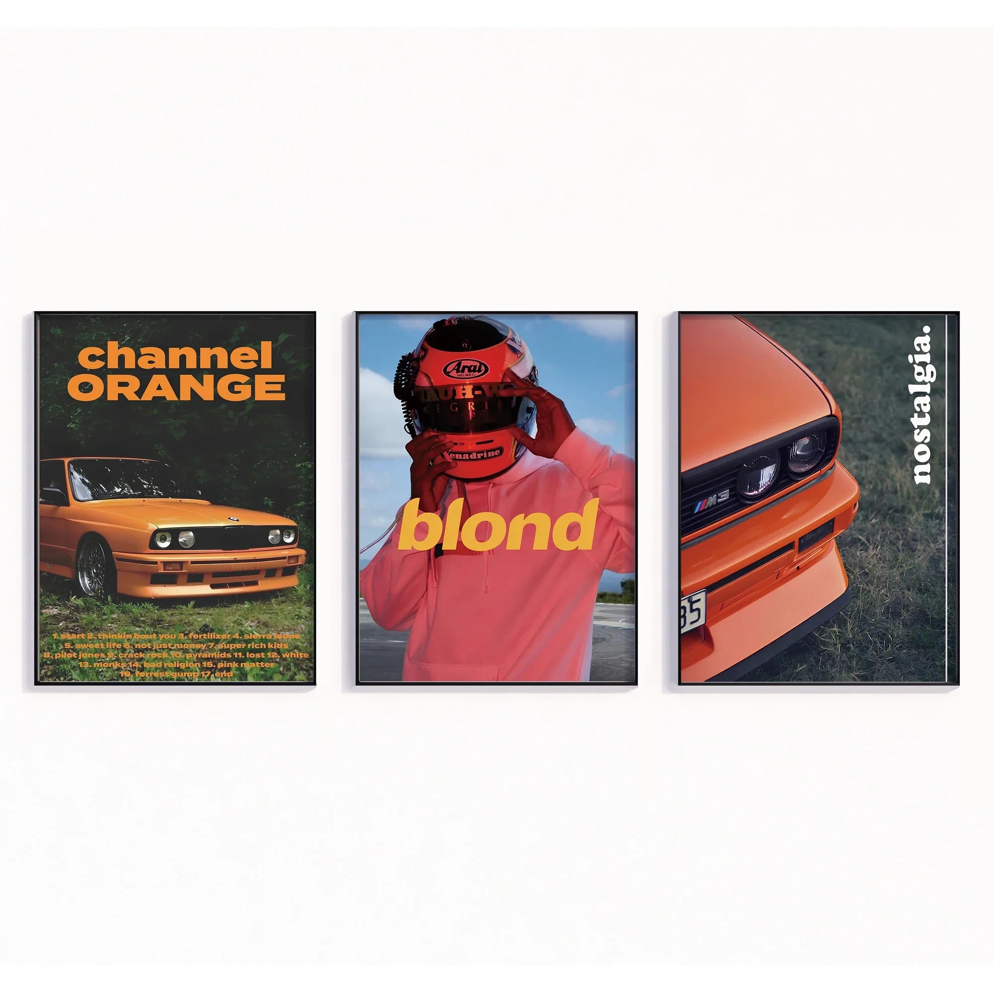 Modern Racing Blond Frank Ocean Cars Rap Hypebeast Fashion Wall Art Canvas Painting Posters For Living Room Home Decor