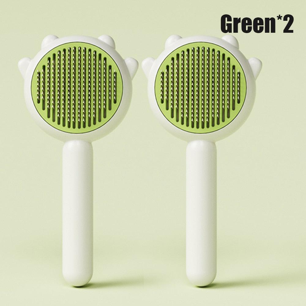 Self-Cleaning Pet Grooming Brush for Dogs and Cats - 140° Comb