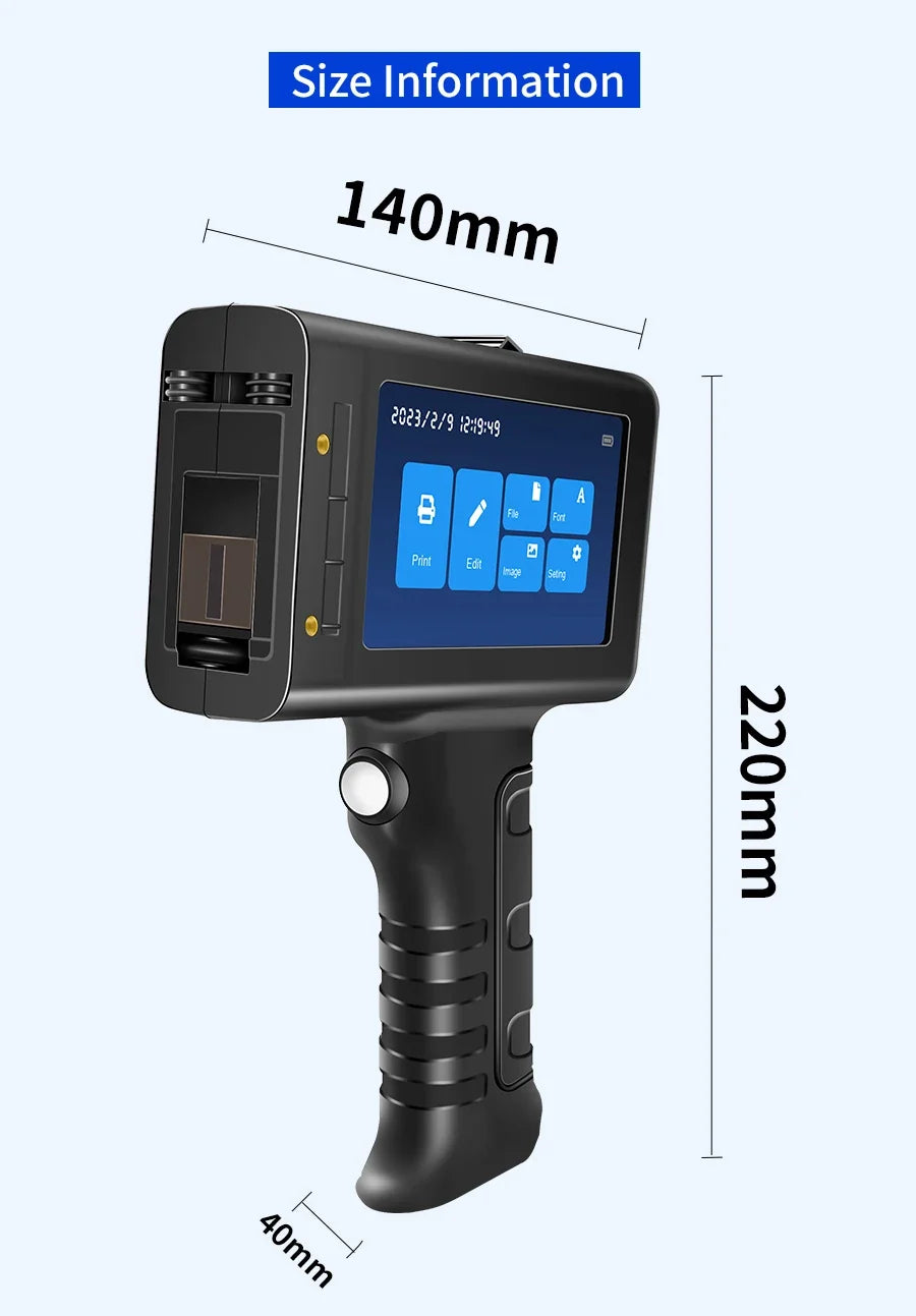 Handheld Thermal Inkjet Printer – Date, Logo & Expiry Date Printer