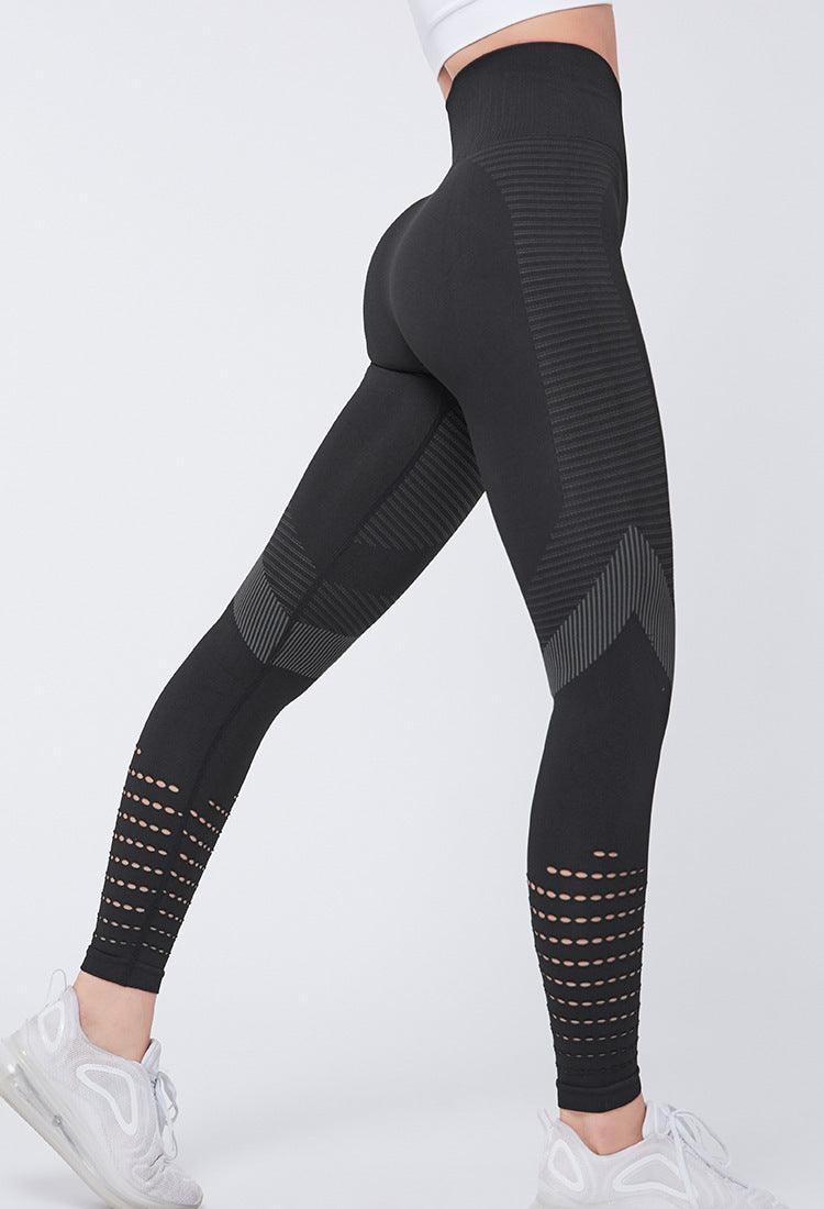 High Waisted Mesh Seamless Fitness Leggings for Gym and Running