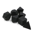 7 Pcs/set  Scrubs Pure Black Digital Dice Board Gameaccessories