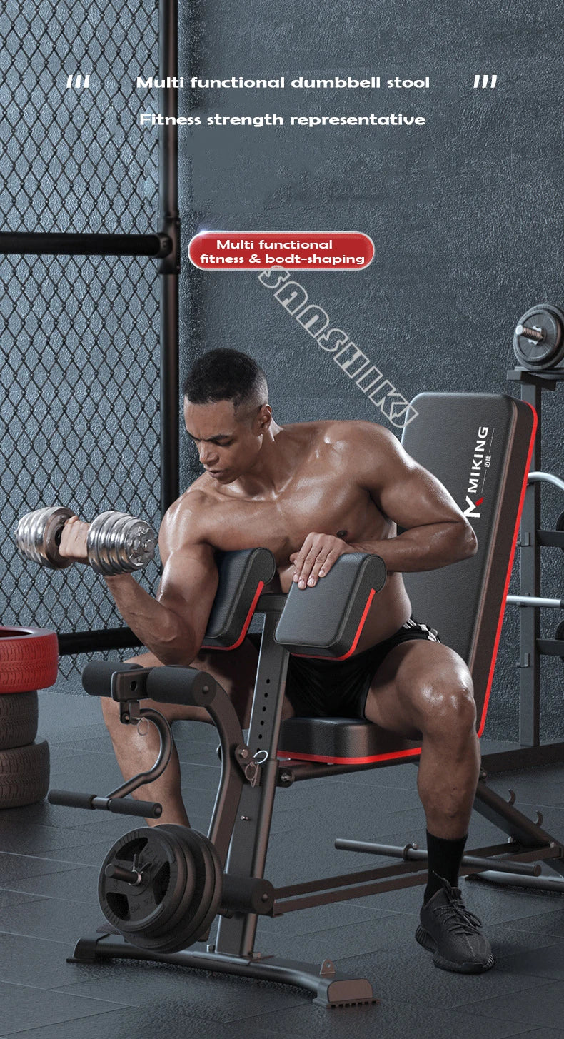 Multi-Function Weightlifting Bench – Adjustable Home Gym Fitness Bench