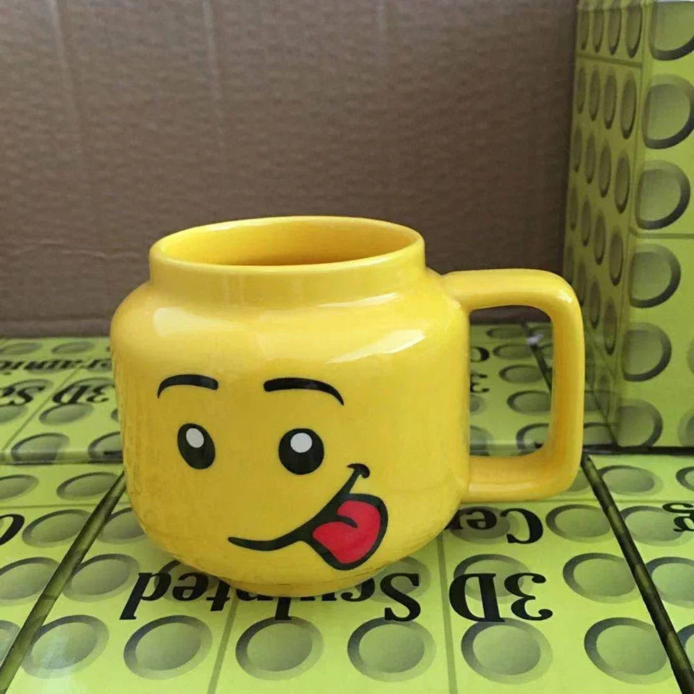 Cute Design Face Expression Ceramic Mug Christmas Gift Box Funny  Mug Ideal Gift for New Year Creative and Unique Gift