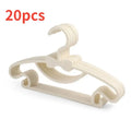10 Pieces of Children's Hangers, Portable Plastic Display Hangers Windproof Children's Outerwear Hangers Baby Clothing Organizer