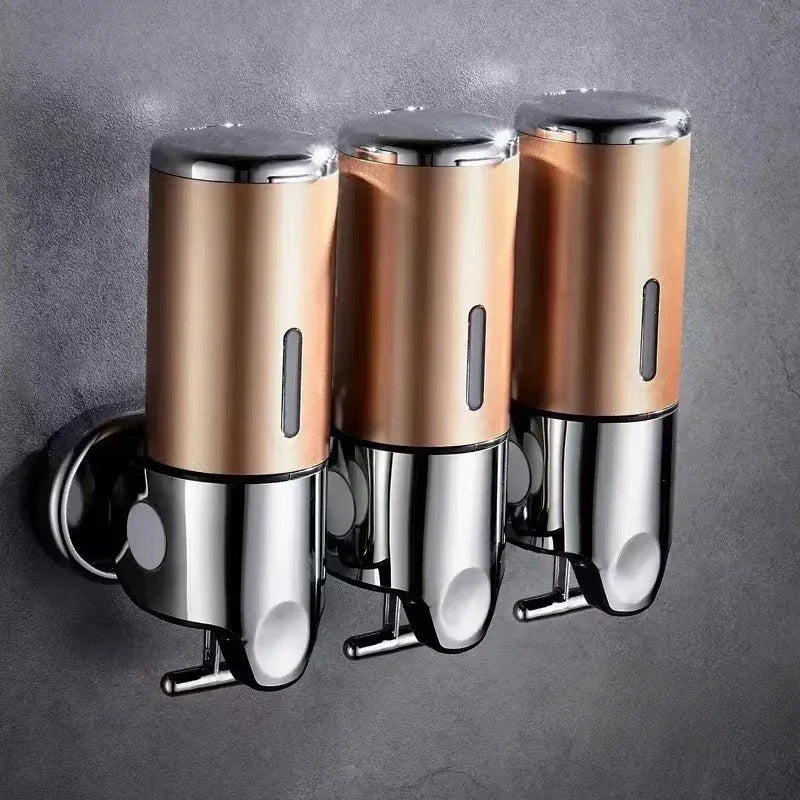 Wall Mounted Shampoo and Soap Dispenser, 1 2 3-Tube Shower Dispenser 500-1500ml