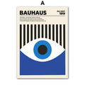 Classic Abstract Wall Art Blue Evil Eye Picasso Bauhaus HD Canvas Print Poster Home Living Room Bedroom Decorative Painting