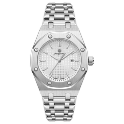 PAAZOMU Luxury Business Man Wristwatch Waterproof Luminous Date Men Watch Stainless Steel Fashion Quartz Watches For Men Reloj