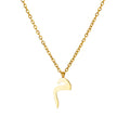 Arabic Letter Name Pendant Necklace For Women Stainless Steel Inital Chain Choker Collar Necklace 2024 Wedding Jewelry bijoux