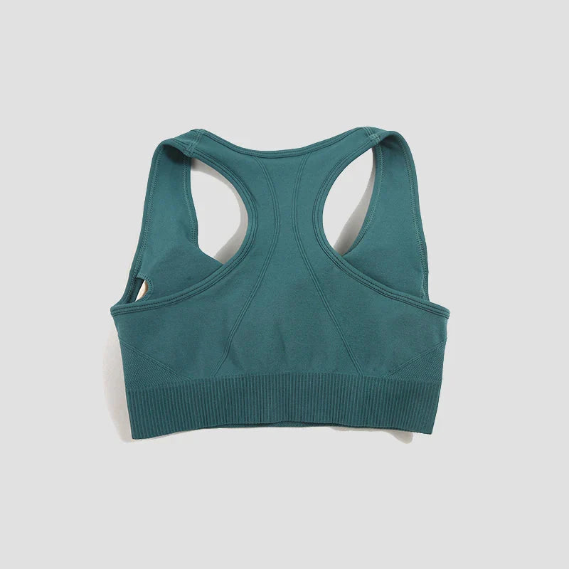 Women's Seamless Padded Sports Bra Tank Top for Active Workout