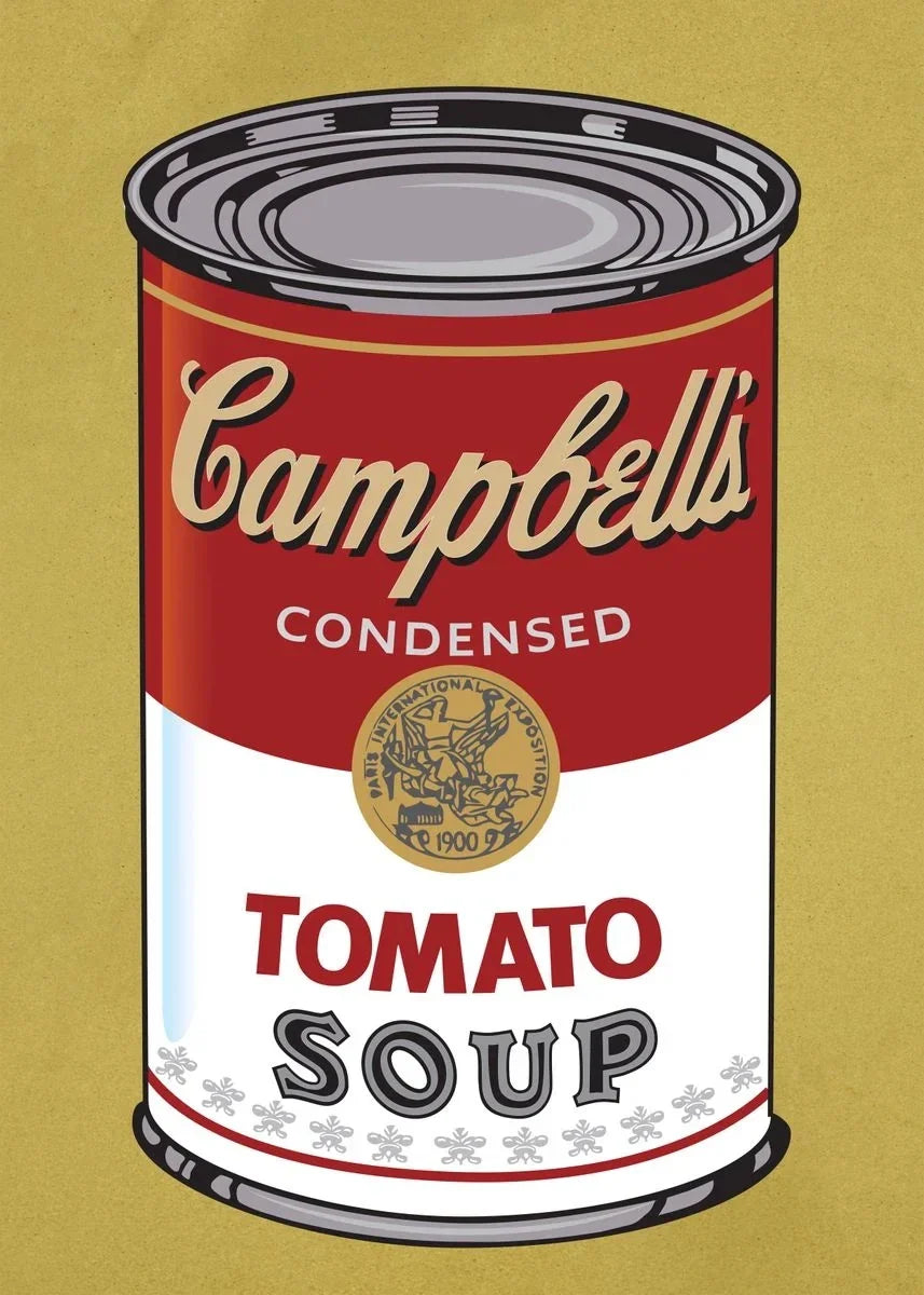 Andy Warhol Pop Art Tomato Soup Poster Canvas Painting Vintage Kitchen Art Aesthetic Decor Home Room Wall Decoration Retro Decor
