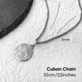 Hip - Hop Christian Father Jesus Christ Pendant Necklace: Saint Stainless Steel Jesus Piece Head Jewelry as a Men's Gift